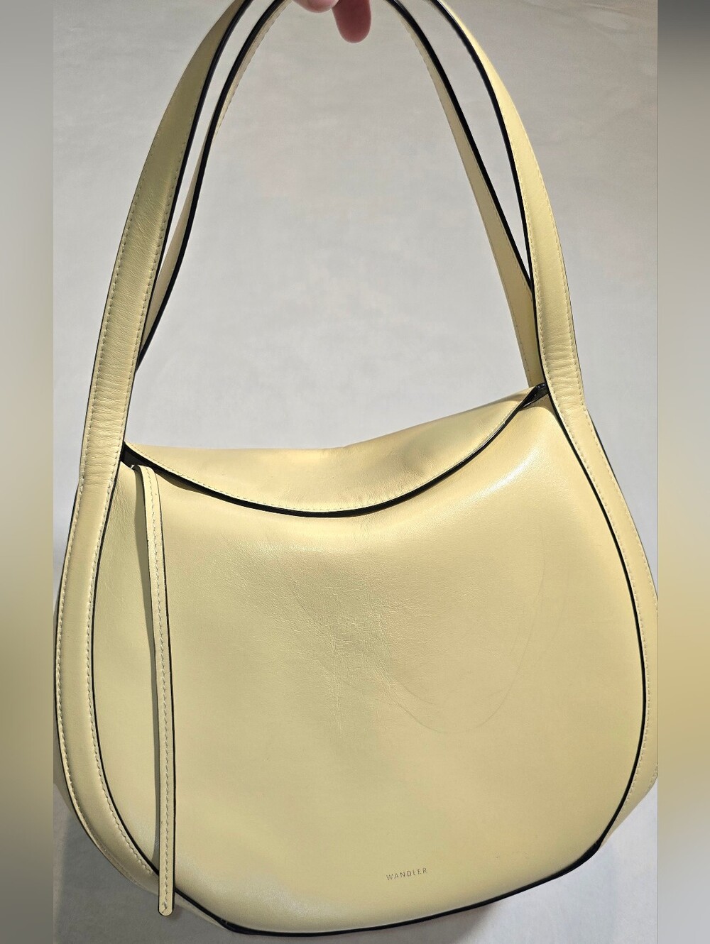 Wandler Lin Large Yellow Leather Tote Shoulder Bag Made in Italy